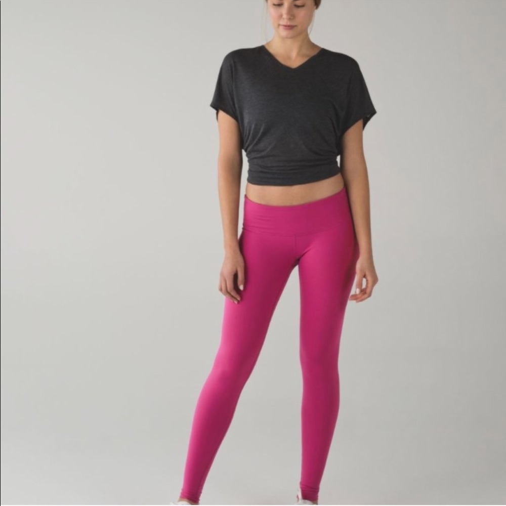 Lululemon Hot Pink Wunder Under Leggings Tight